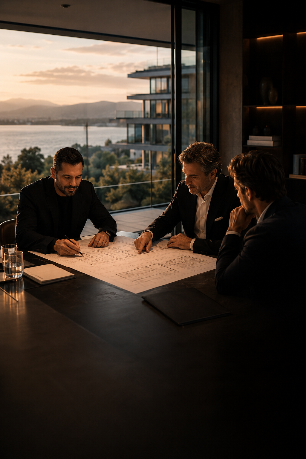 Maxime Mycke avec des clients